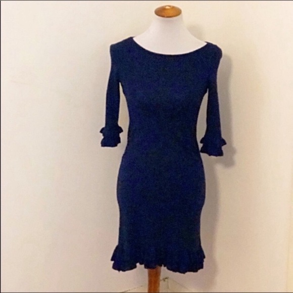 Lily Pulitzer navy blue Helena sweater dress Xs - Picture 3 of 7